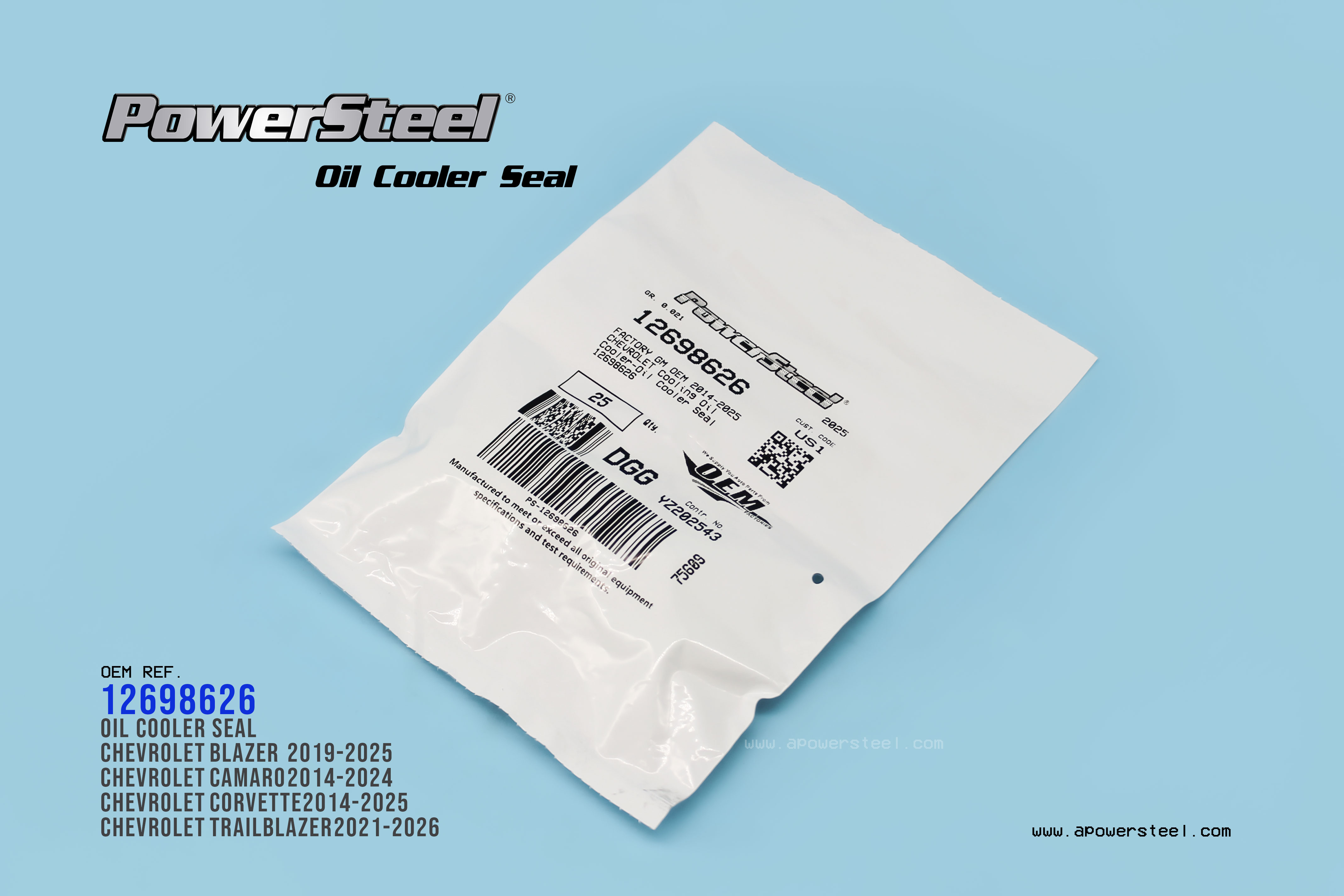 Oil Cooler Seal 12698626，836300