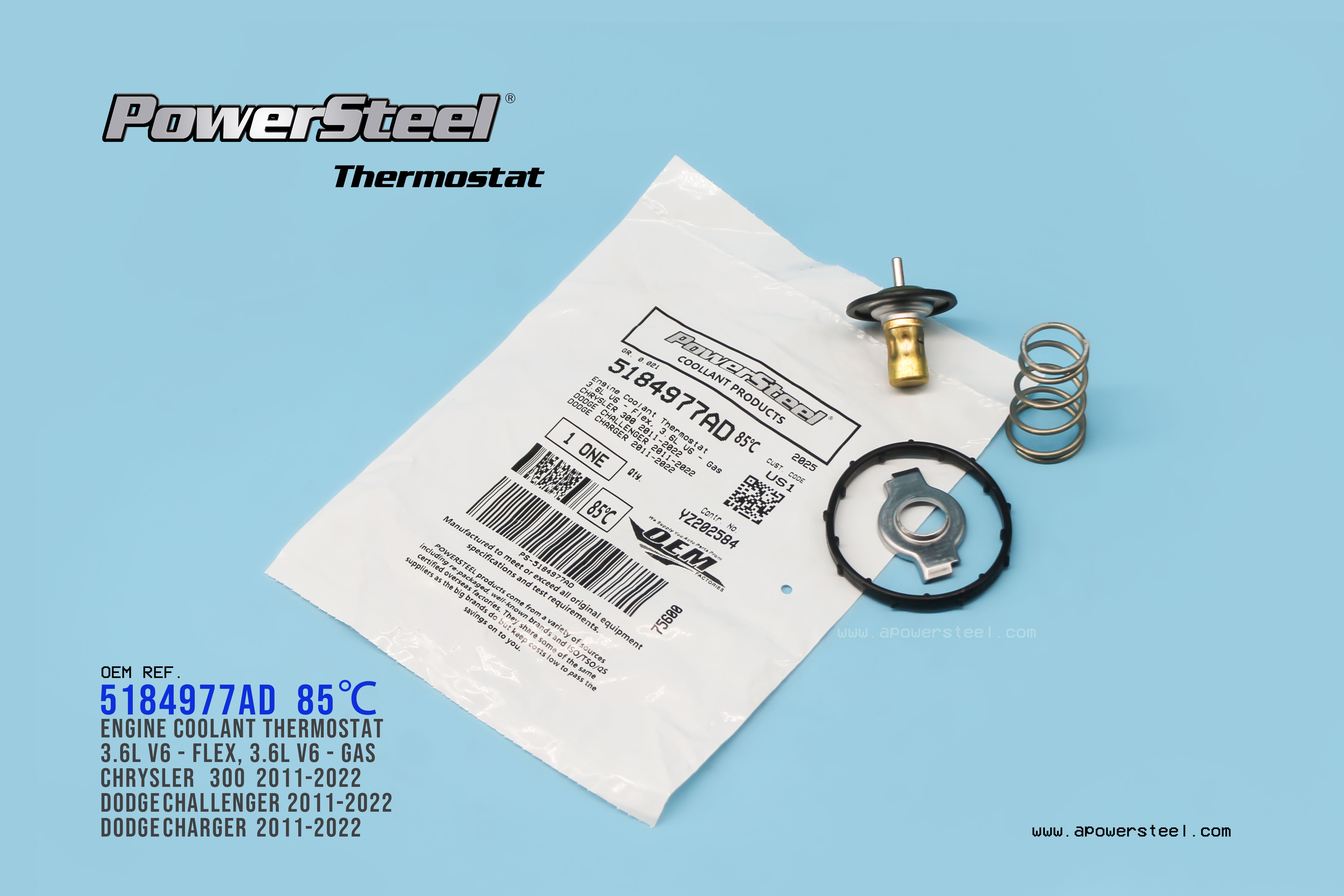 Thermostat 5184977AD  85℃，9023035，TH737295J