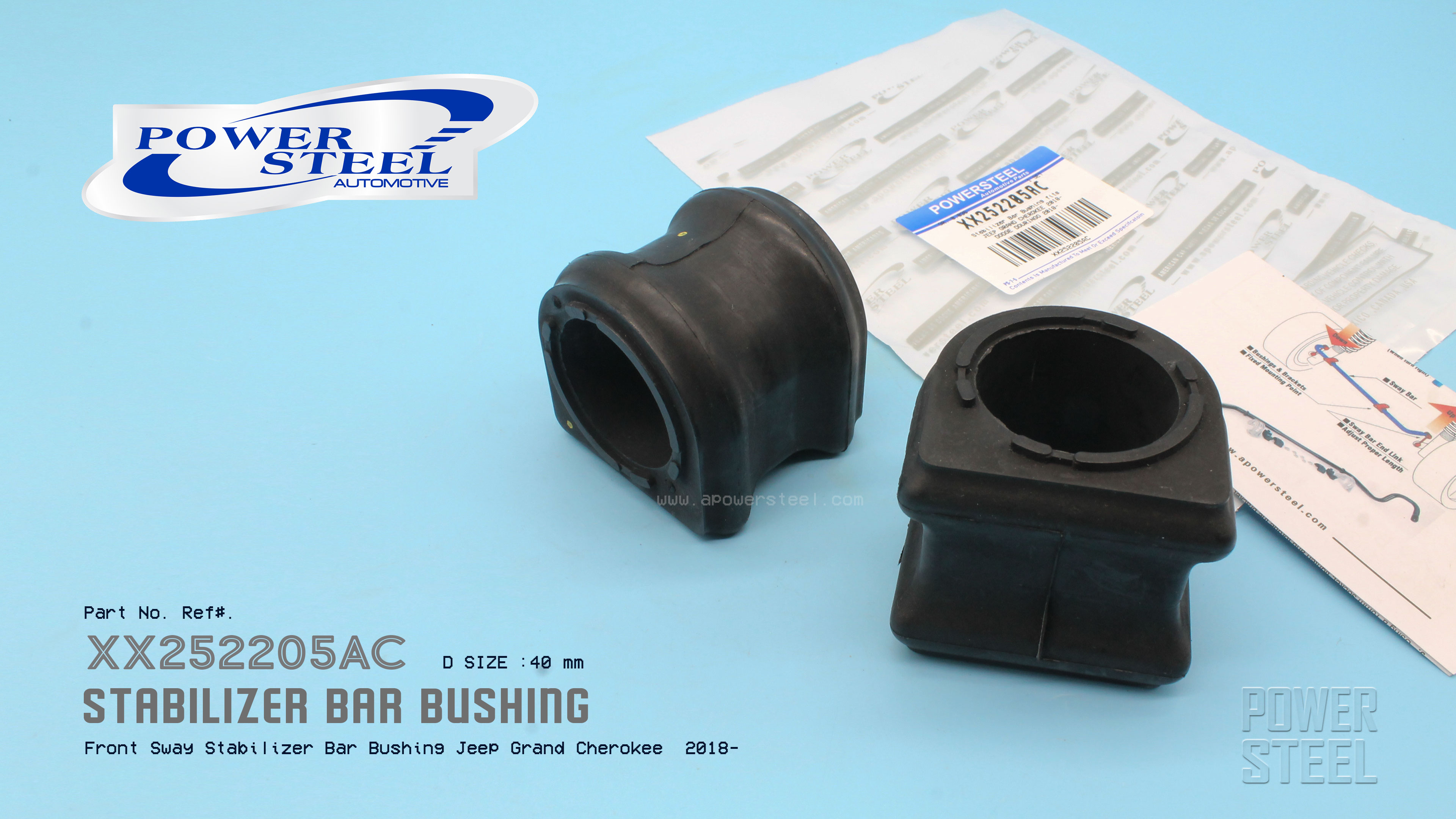PS-252205AC   40MM Front Sway Stabilizer Bar Bushing