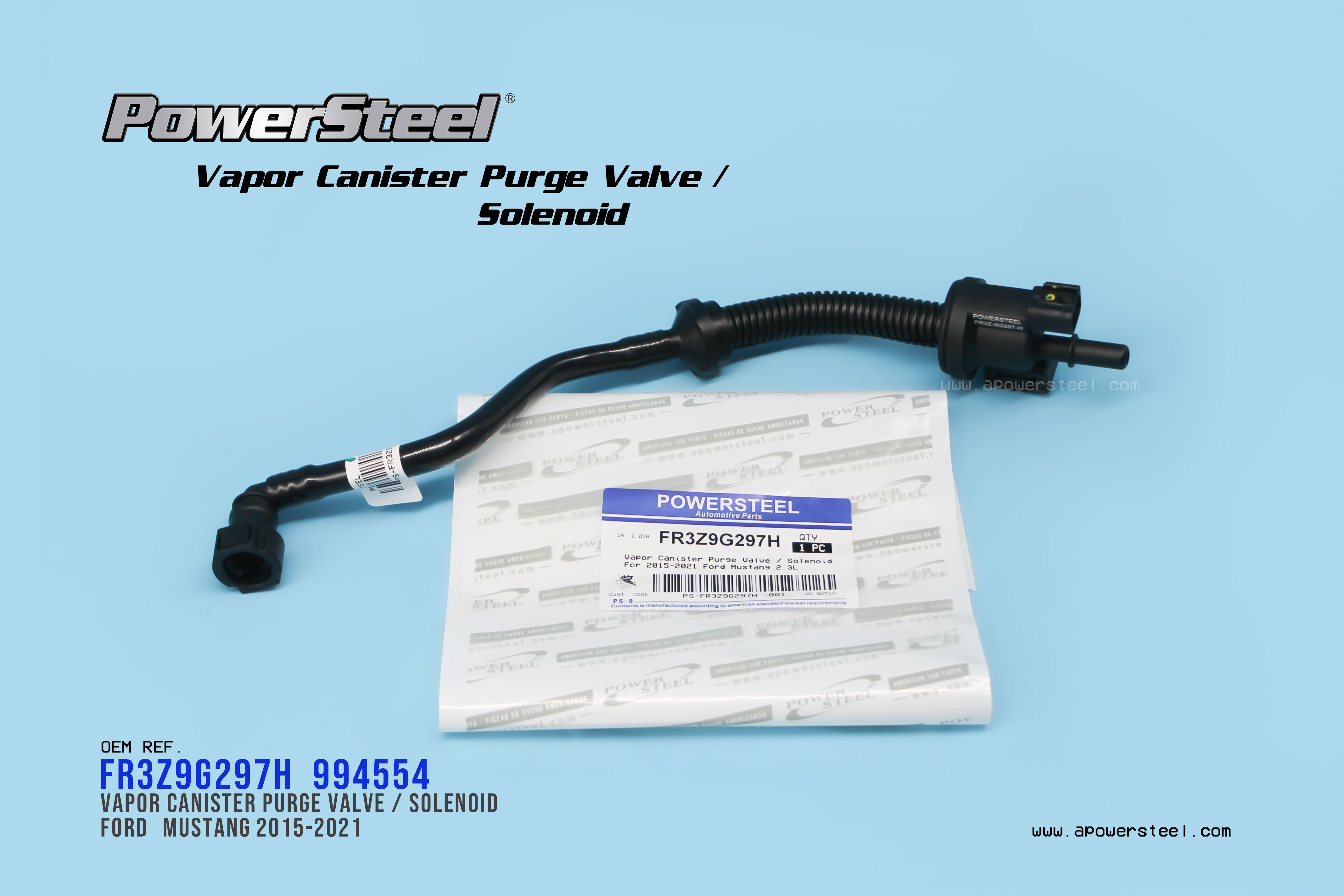 Vapor Canister Purge Valve / Solenoid FR3Z9G297H