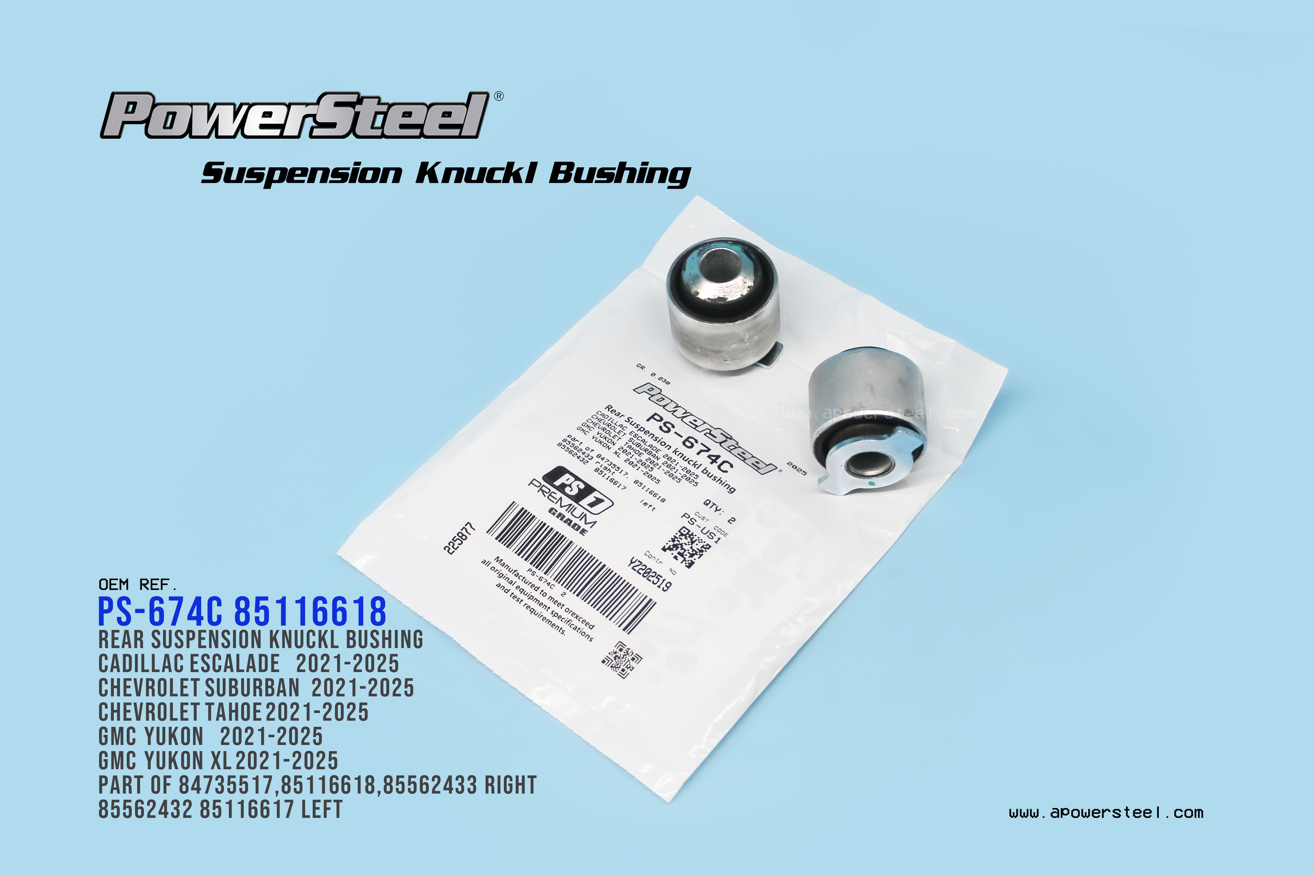 Rear Suspension Knuckl Bushing 84735517 85116618